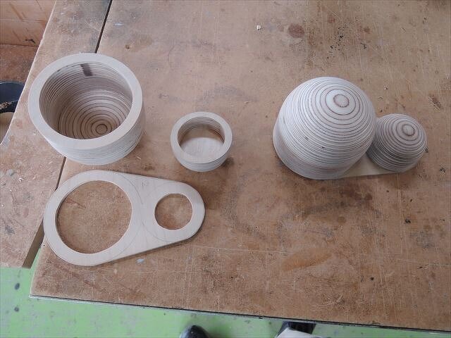 ツィーターのカップ、ミッドのカップづくり