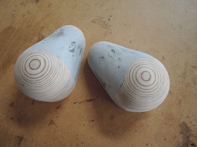 ツィーターのカップ、ミッドのカップづくりパテ整形