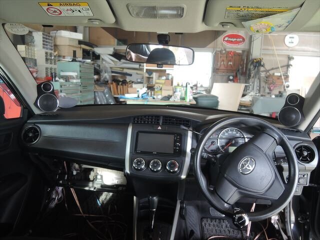 ツィーター、ミッドレンジカップピラー取付左右