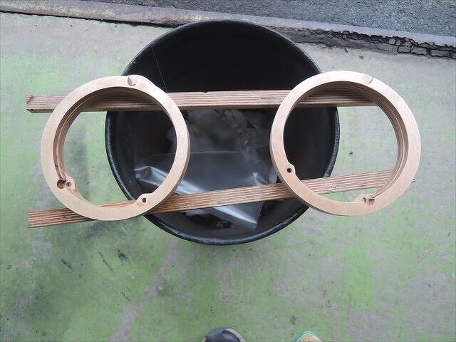 インナーバッフルの防水塗装