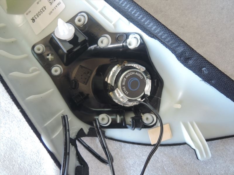 BMWミニのツィーター　ブルームーンオーディオに交換