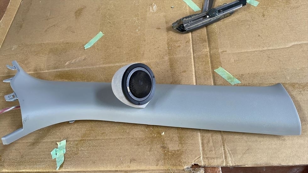 スイフト　ツィーターAピラー取付