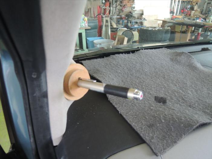 レーザポイントでの焦点合わせ