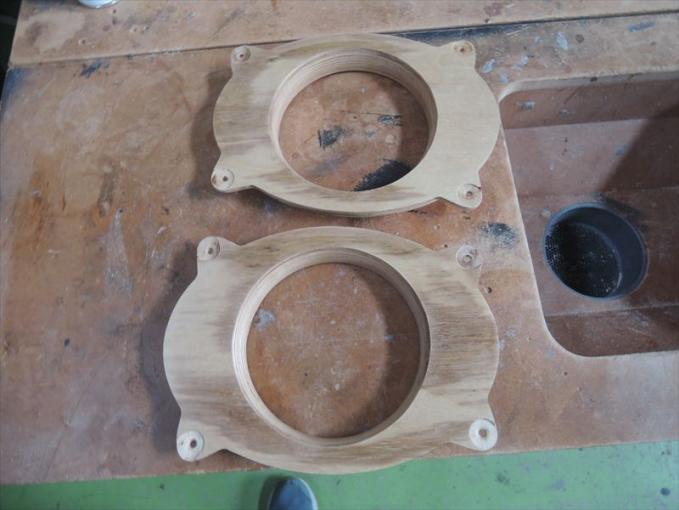 バッフルの研磨と塗装