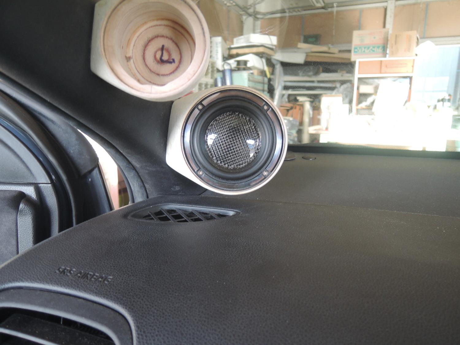 ツィーターカップの取付